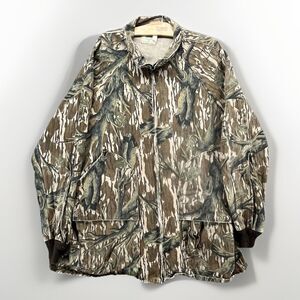 MOSSY OAK treestand Hunting Turkey Jacket Mens XL Vintage USA Made 90s